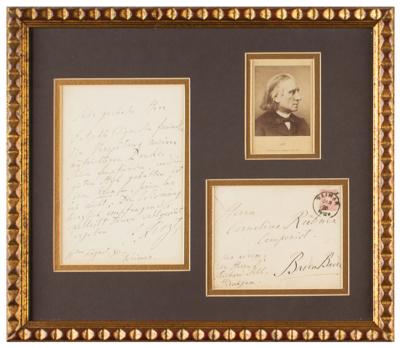 Lot #736 Franz Liszt: Liszt praises the nice