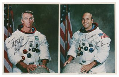 Lot #568 Gene Cernan and Ron Evans (2) Signed