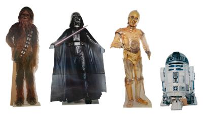 Lot #5575 Star Wars (4) Original Theater Standees