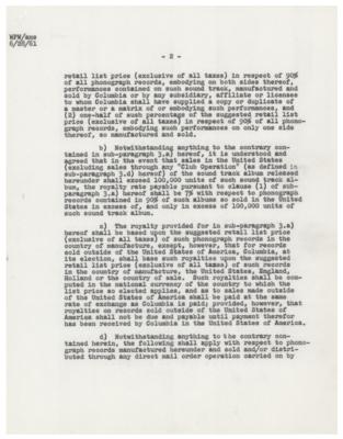 Lot #5451 Three Stooges Document Signed - Image 2