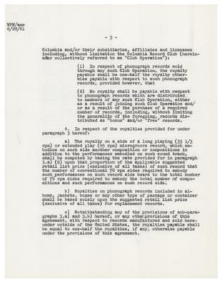 Lot #5451 Three Stooges Document Signed - Image 3