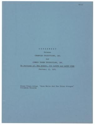 Lot #5451 Three Stooges Document Signed - Image 6