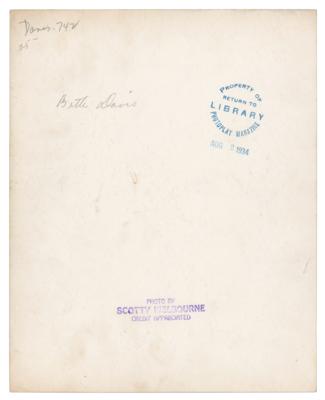 Lot #5199 Bette Davis Original Photograph by Scotty Welbourne - Image 2