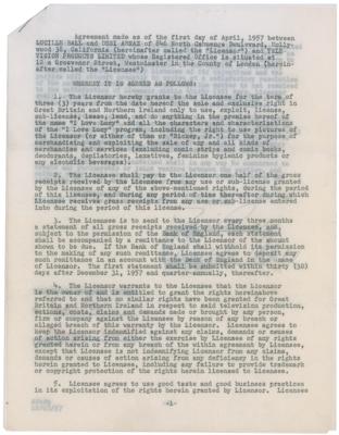 Lot #5540 Lucille Ball and Desi Arnaz Document