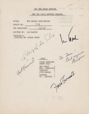 Lot #5560 The Munsters: Fred Gwynne Signed Script