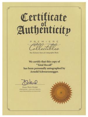 Lot #5526 Arnold Schwarzenegger Signed Book - Image 6