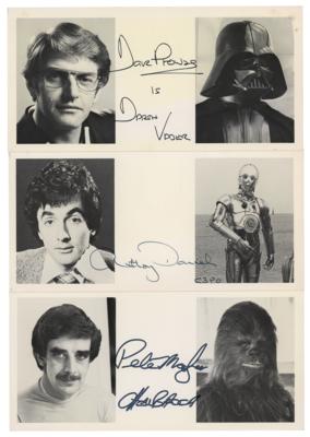 Lot #5593 Star Wars: Mayhew, Prowse, and Daniels