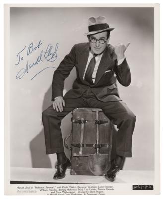Lot #5447 Harold Lloyd Signed Photograph