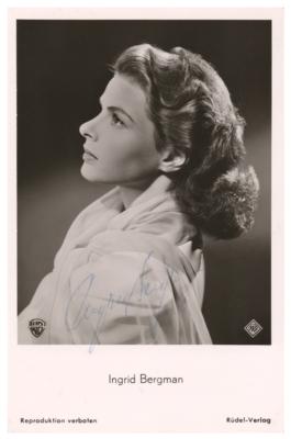 Lot #5041 Ingrid Bergman Signed Photograph
