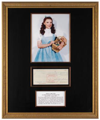 Lot #5048 Judy Garland Signed Check - Image 1