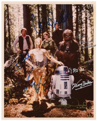 Lot #5574 Star Wars Multi-Signed Photograph