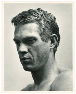 Lot #5057 Steve McQueen Original Oversized Photograph by Roy Schatt - Image 1