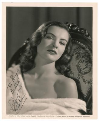 Lot #5349 Ella Raines Signed Photograph