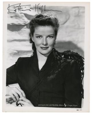Lot #5022 Katharine Hepburn Signed Photograph