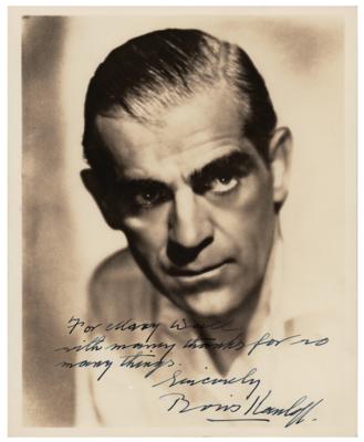 Lot #5455 Boris Karloff Signed Photograph