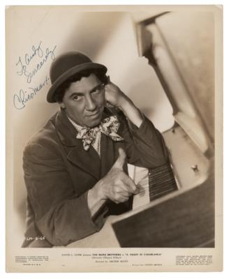 Lot #5448 Chico Marx Signed Photograph