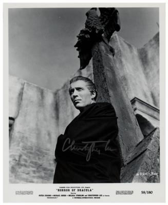 Lot #5465 Christopher Lee Signed Photograph