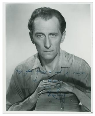 Lot #5460 Peter Cushing Signed Photograph