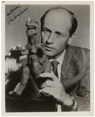 Lot #5078 Ray Harryhausen Signed Photograph