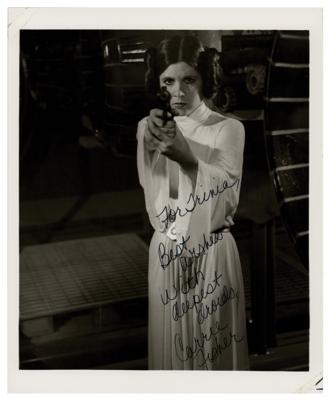 Lot #5585 Star Wars: Carrie Fisher Signed