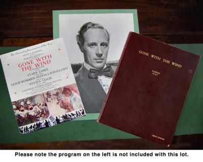 Lot #5015 Leslie Howard's Gone With the Wind Final