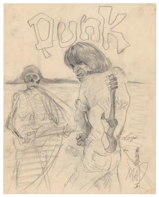 Lot #9004 Screaming Mad George Original Sketch