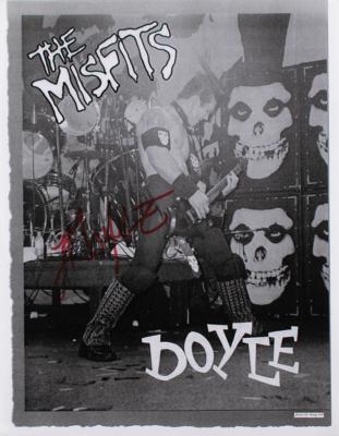 Lot #9026 Misfits Stage-Used 'Fiend Skull' Speaker Cloth Signed by Doyle - Image 3