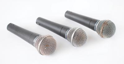 Lot #9011 Joey Ramone (3) Stage-Used Shure