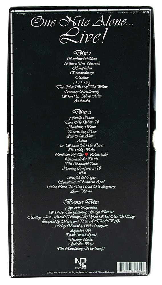 洋楽 Prince One Nite Alone Live Box Prince & The New Power Generation – One Nite Alone Live