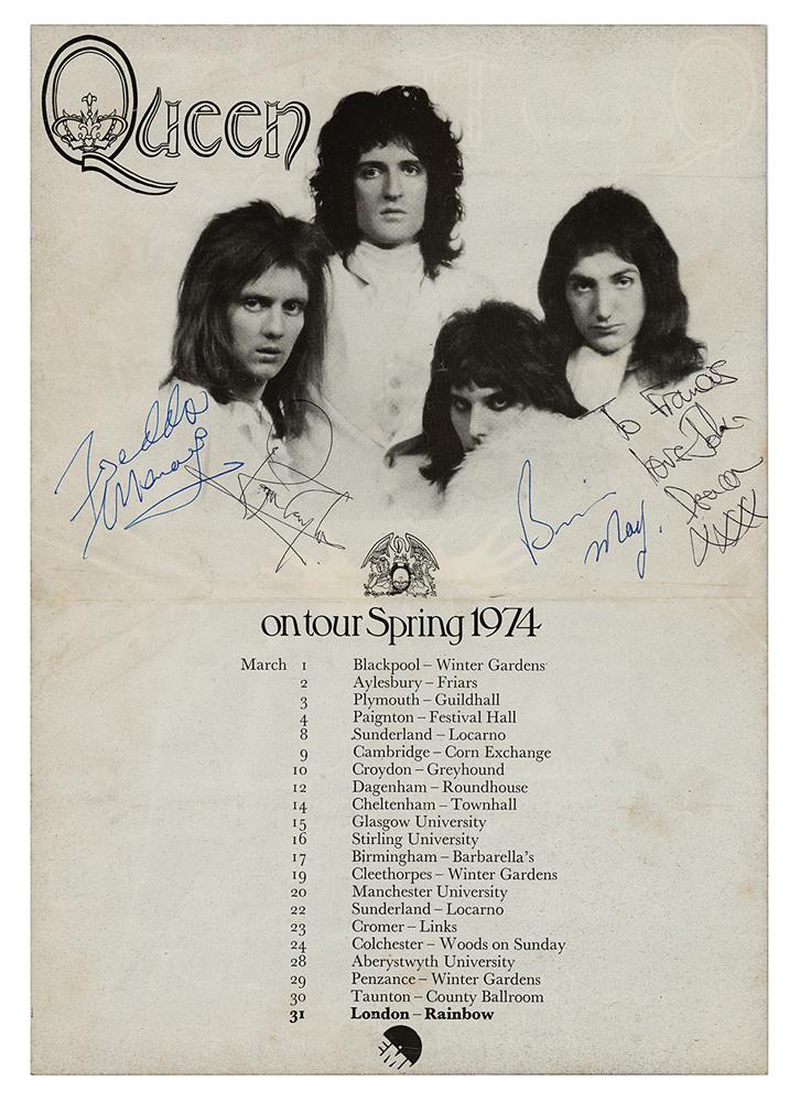 Queen(クイーン)ロジャーテイラー直筆サイン入りポスター 0A760439-988F-413B-9720-