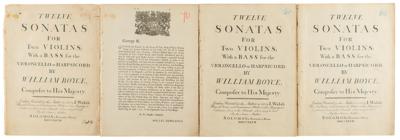 Lot #785 William Boyce Signed Sheet Music - Image 2