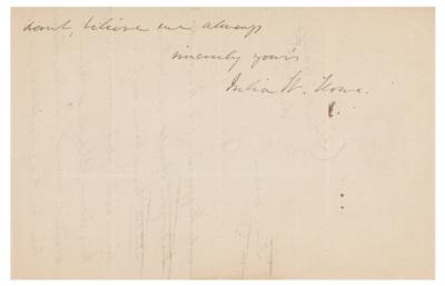 Lot #682 Julia Ward Howe Autograph Letter Signed - Image 3