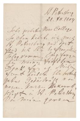 Lot #151 Ivan Pavlov Autograph Letter Signed - Image 1