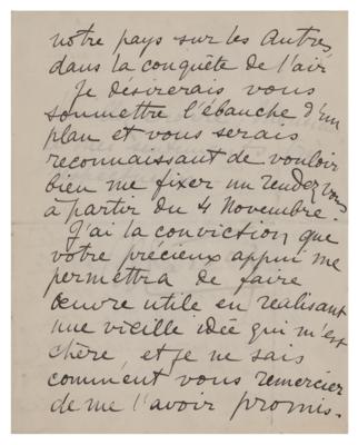 Lot #563 Roland Garros Autograph Letter Signed - Image 2