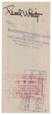 Lot #979 Pearl White Signed Check - Image 1