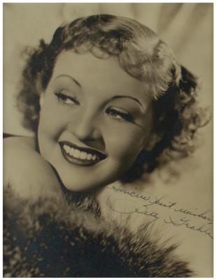 Lot #921 Betty Grable Signed Photograph - Image 2