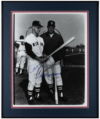 Lot #1032 Ted Williams and Carl Yastrzemski Signed Oversized Photograph - Image 1