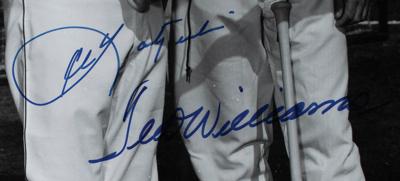 Lot #1032 Ted Williams and Carl Yastrzemski Signed Oversized Photograph - Image 2