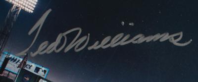 Lot #1025 Ted Williams Signed Panoramic Fenway Park Poster - Image 2