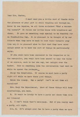 Lot #316 Helen Keller Typed Letter Signed - Image 1