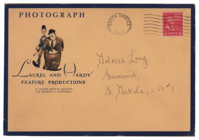 Lot #877 Laurel and Hardy Signed Photograph - Image 2