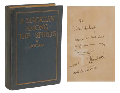 Lot #874 Harry Houdini Signed Book - Image 1