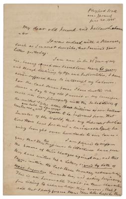 Lot #238 Thomas Clarkson: The great abolitionist aims to effect change in the 