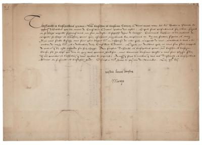 Lot #168 Queen Mary I Letter Signed - Image 1