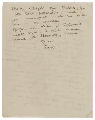 Lot #164 King Edward VIII: Samuel Hoare Autograph Letter Signed - Image 2