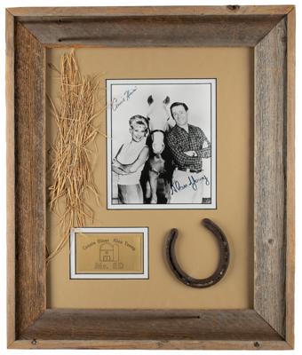 Lot #941 Mr. Ed: Young and Hines Signed Photograph Display - Image 1