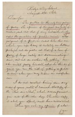 Lot #665 William Cullen Bryant: 