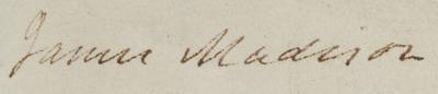 Lot #1 James Madison Signed Check - Image 3