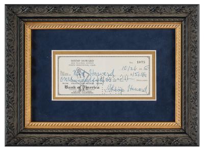 Lot #973 Three Stooges: Shemp Howard Signed Check - Image 2