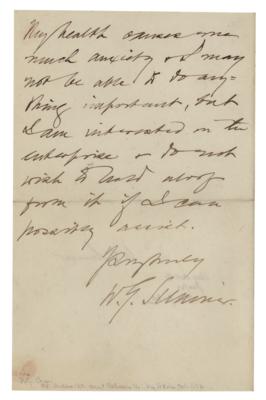 Lot #406 William Graham Sumner Autograph Letter Signed - Image 2
